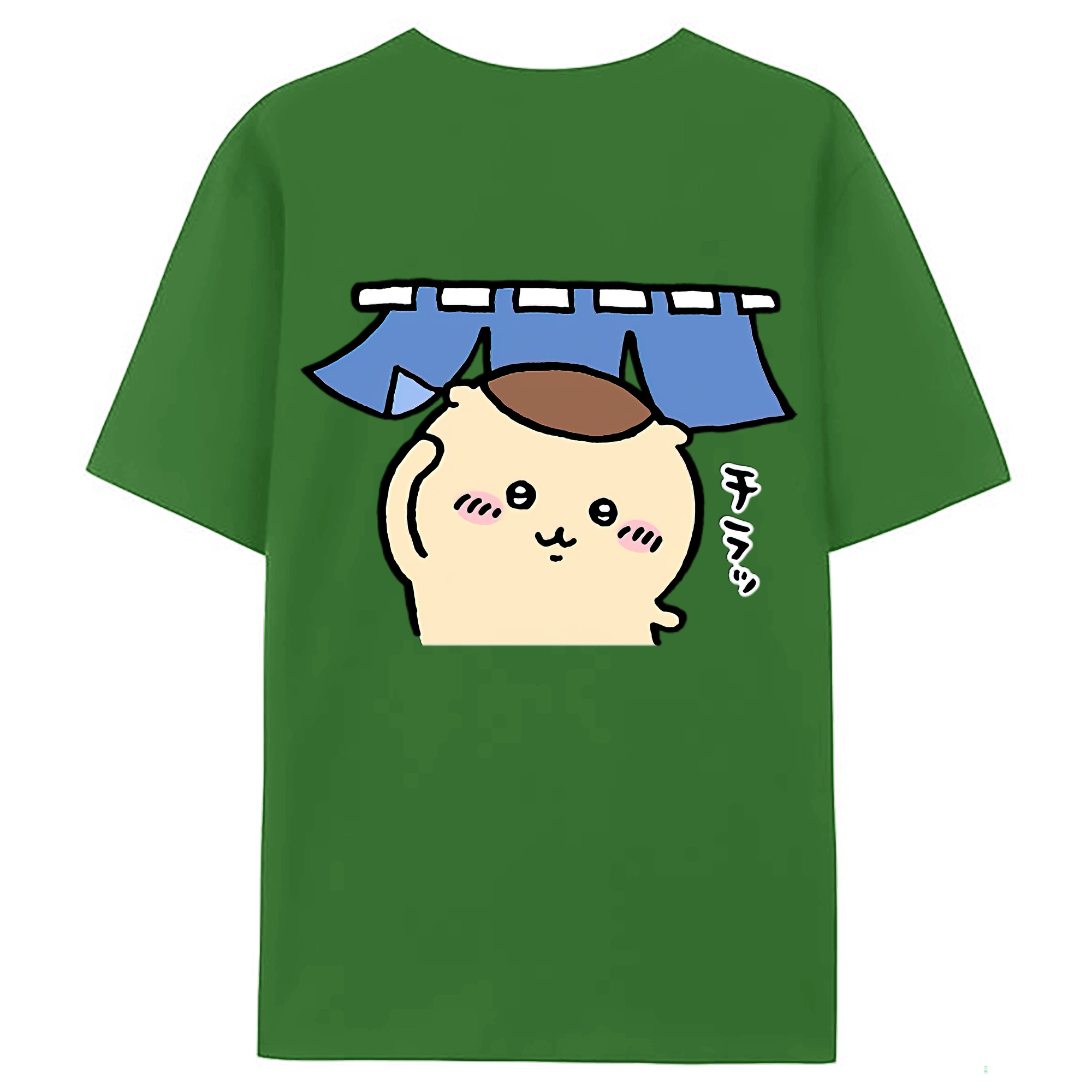 （画像用） ちいかわ くりまんじゅう Chii-kawa kuri manjū レディース半袖Tシャツ(バックプリント)